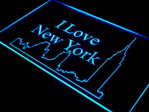 I Love New York City Bar Decor Neon Light Sign